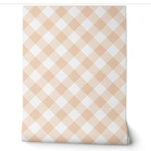 Salmón naranja pastel melocotón gingham diagonal