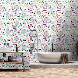 Papel Pintado Salón de Belleza Manicura y Pedicura de Uñas