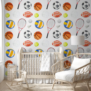 Papel Pintado Salones deportivos deportivos Kid Room Nursery Pee