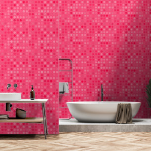 Papel Pintado sandía puntos rosas