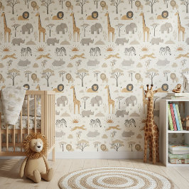 Papel Pintado Savanna Sunrise Safari Pattern ID1259