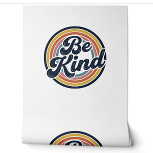 Papel Pintado Sé Amable Diseño Retro de Camiseta Vintage de Arco