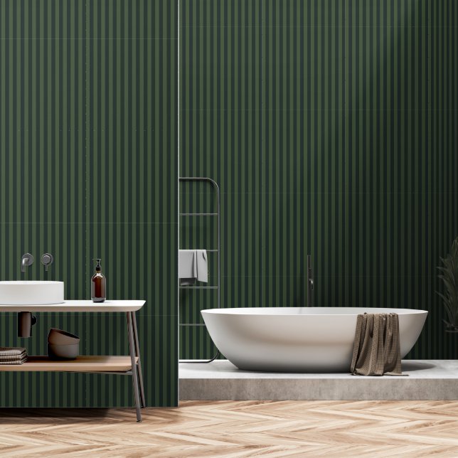 Papel Pintado Sello verde forestal de una pulgada banda ancha de (Baño)