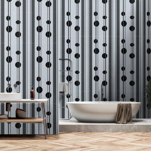 Papel Pintado Sencillo y elegante negro y gris