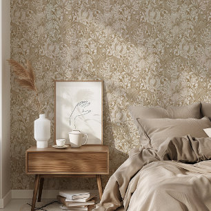 Papel Pintado Sepia Golden Lilies Peel & Stick William Morris