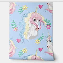 Papel Pintado Serene Pink Unicorn