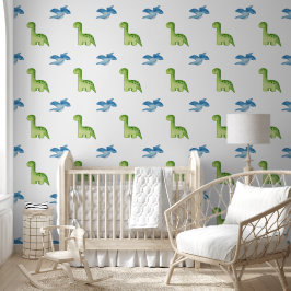Papel Pintado Serene Water Dinosaur