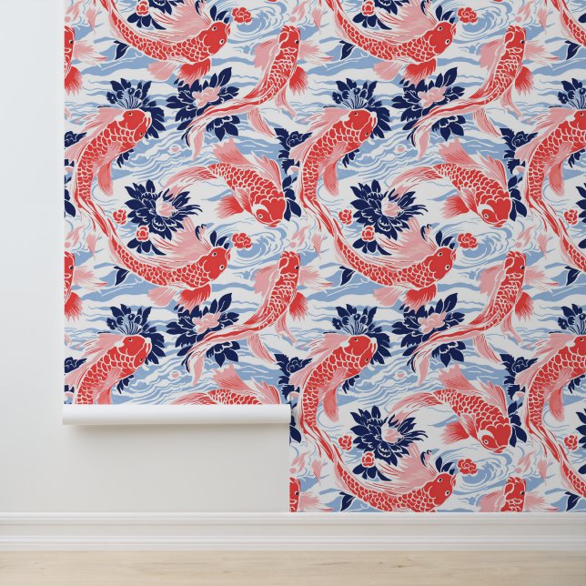 Papel Pintado Serenidad de Koi Pond (Solicitud)