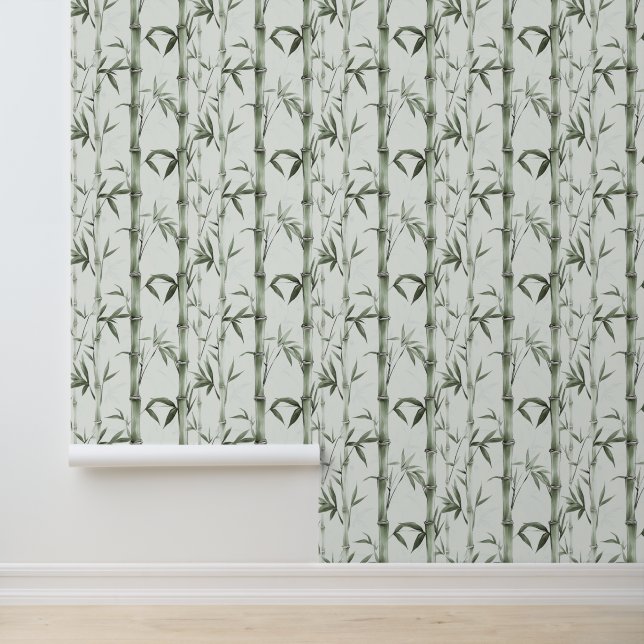 Papel pintado Sereno Bosque de Bambú  (Solicitud)