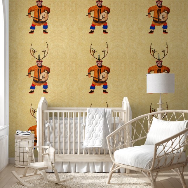 Papel Pintado Shaman tamborilero (Niños)