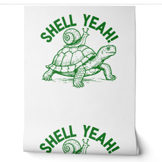 Papel Pintado Shell Yeah Turtle Snowden