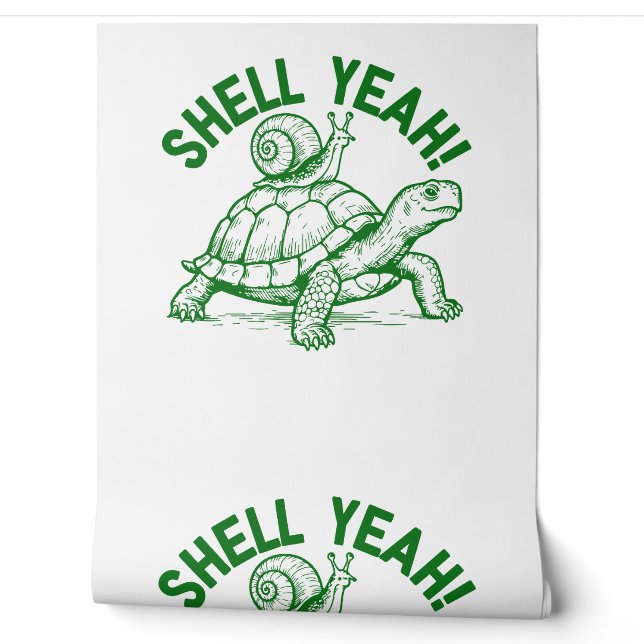 Papel Pintado Shell Yeah Turtle Snowden (Desenrollar)