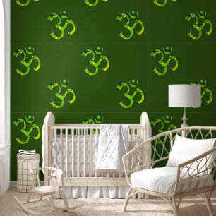 Papel Pintado Símbolo espiritual - signo budista Om o AUM 1a