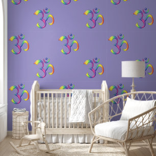 Papel Pintado Símbolo espiritual - Signo budista Om o AUM 3