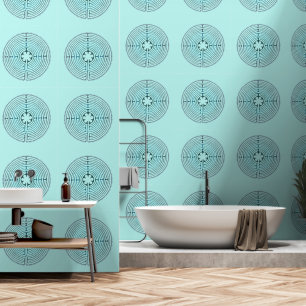 Papel Pintado Símbolo sagrado de geometría - Laberinto de Chartr