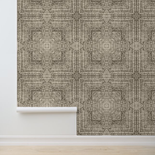 Papel Pintado Simetría geométrica sutil tonos beige neutros (Solicitud)