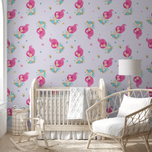 Papel Pintado Sirena Cuta Bajo Agua Lavanda Mist Nursera
