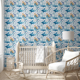 Papel Pintado Sirenas Pequeñas Lindas