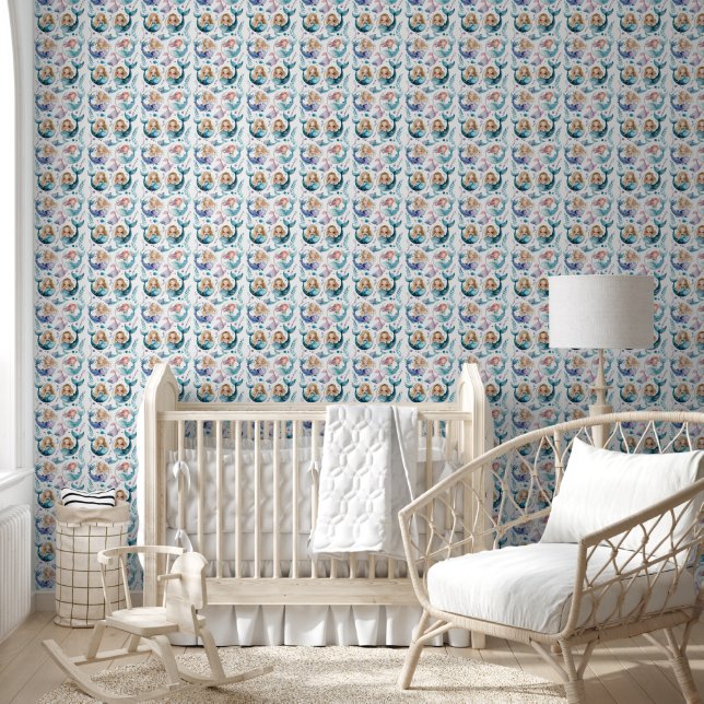 Papel Pintado Sirenas Pequeñas Lindas (Niños)