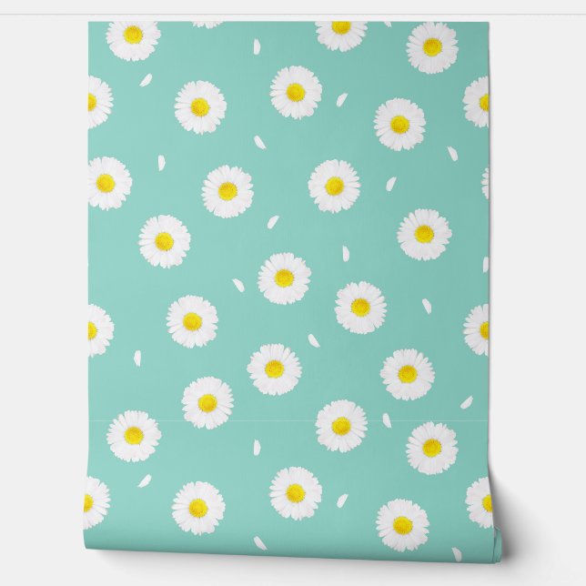 PAPEL PINTADO SKY BLUE DAISIES SEAMLESS (Desenrollar)