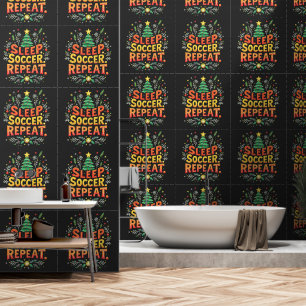 Papel Pintado Sleep Soccer Repetir el amor del árbol de Navidad