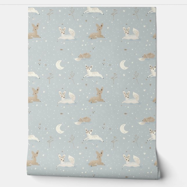 Papel Pintado Sleepy Fawn Night (Desenrollar)