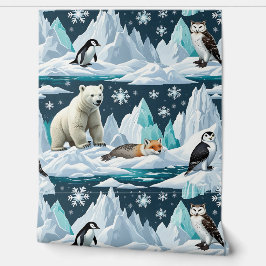 Papel Pintado Snowowowly Adventure Polar Animal Peel and Stick