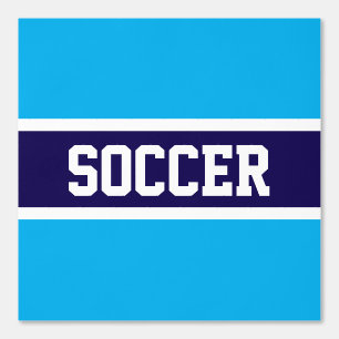 Papel Pintado SOCCER Atlético Naval Azure Blue White Stripes