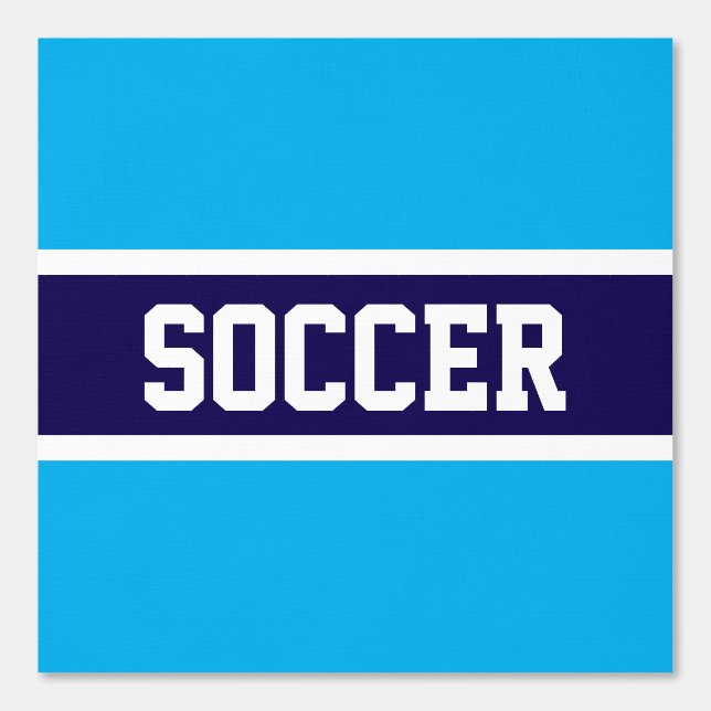 Papel Pintado SOCCER Atlético Naval Azure Blue White Stripes (Anverso)
