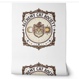 Papel Pintado Sociedad de gatos de alquimia Gato Alquimia Arte v