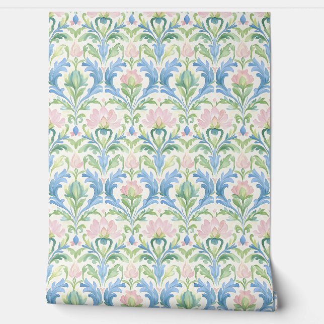 Papel Pintado Soft Pastel Floral Pattern (Desenrollar)