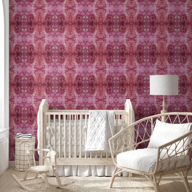 Papel Pintado Soft pink and purple geometric L-size pattern (Niños)