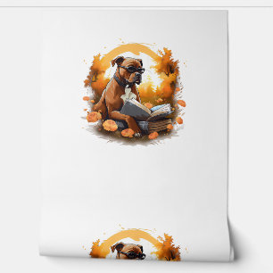 Papel Pintado Solar American Staffordshire Terrier Dog Readin