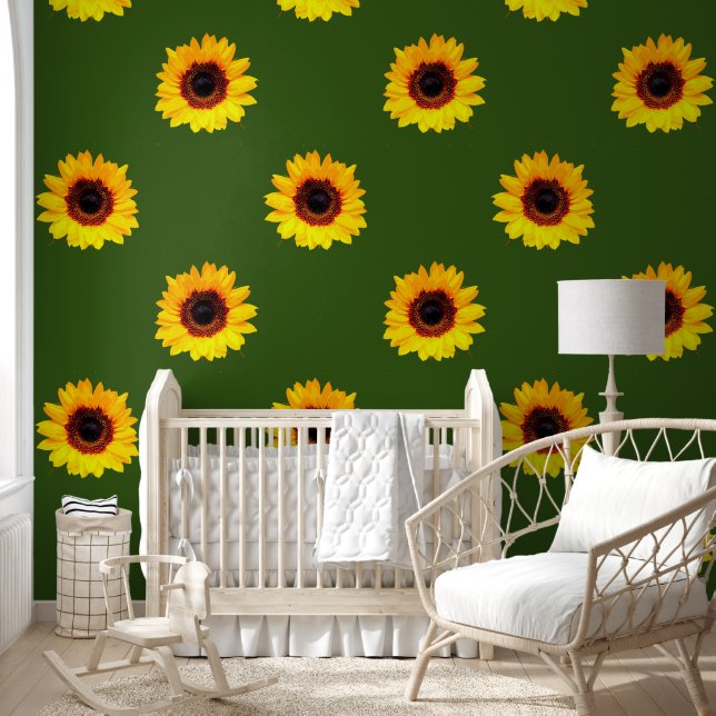Papel Pintado Sólo un florecimiento de girasol (Niños)