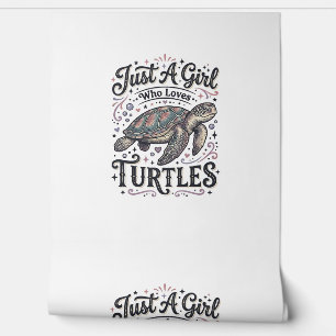 Papel Pintado Solo Una Chica Que Ama Las Tortugas Diseño De Cami