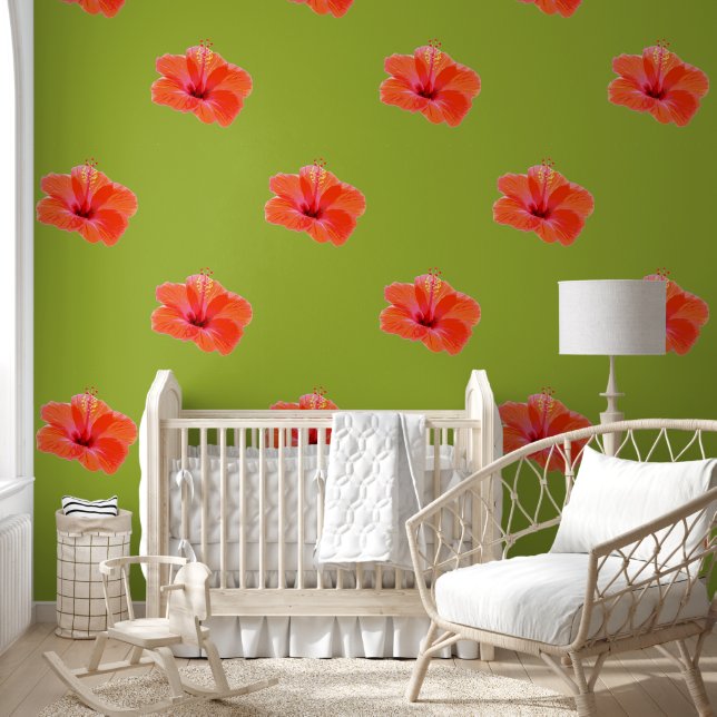 Papel Pintado Sólo una flor de Hibisco (Niños)