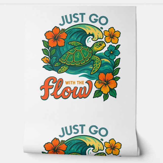 Papel Pintado Sólo ve con la tortuga de flujo (Desenrollar)