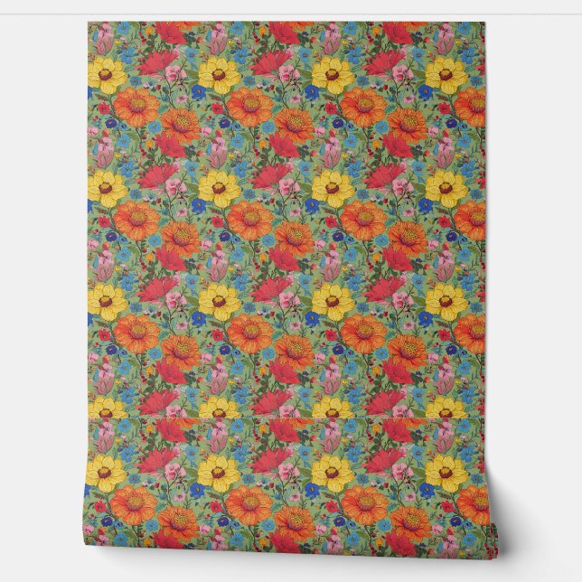 Papel Pintado Soul de las flores silvestres (Desenrollar)