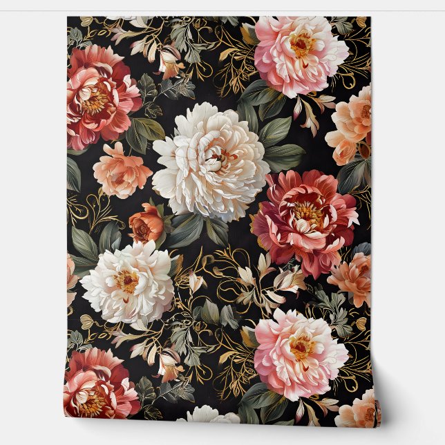 Papel Pintado Sparkling Peony Noel Botanical (Desenrollar)