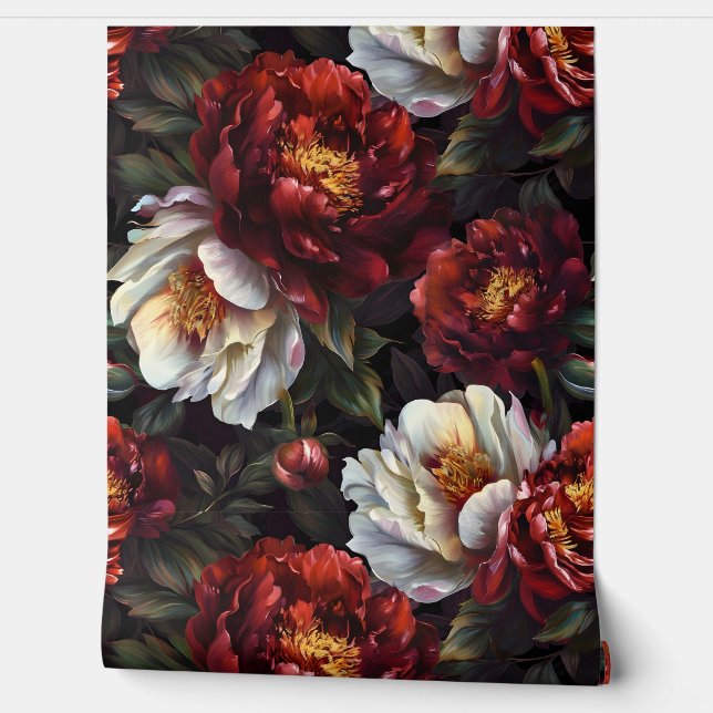 Papel Pintado Sparkling Peony Noel Botanical (Desenrollar)