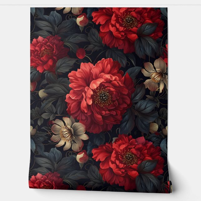 Papel Pintado Sparkling Peony Noel Botanical (Desenrollar)