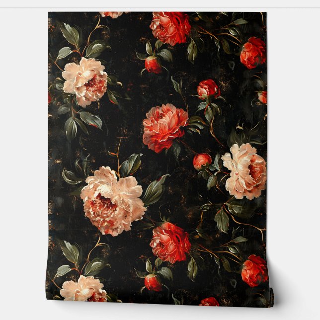 Papel Pintado Sparkling Peony Noel Botanical (Desenrollar)