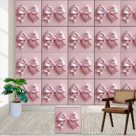 Papel Pintado Sparkling Pink Purpurina Bow