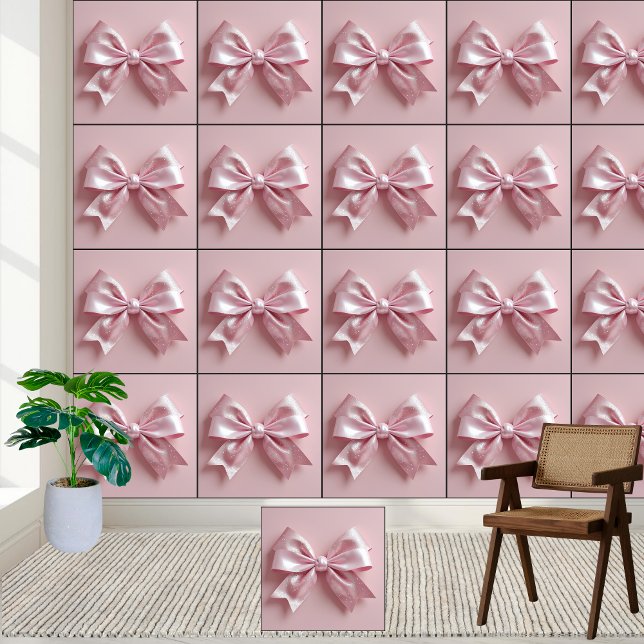 Papel Pintado Sparkling Pink Purpurina Bow (Subido por el creador)