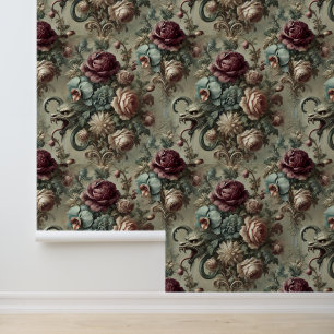 Papel Pintado Spellhound - Barroco floral gótico