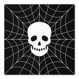 Papel Pintado Spiderweb Skull