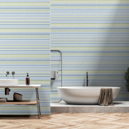 Papel Pintado Spring Rain and Tropical Blue Stripes