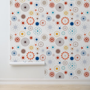 Papel Pintado Starburst moderno de mediados del siglo