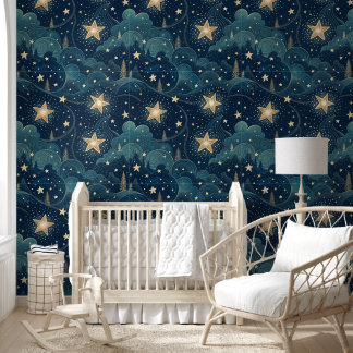 Papel Pintado Starry Night Pattern
