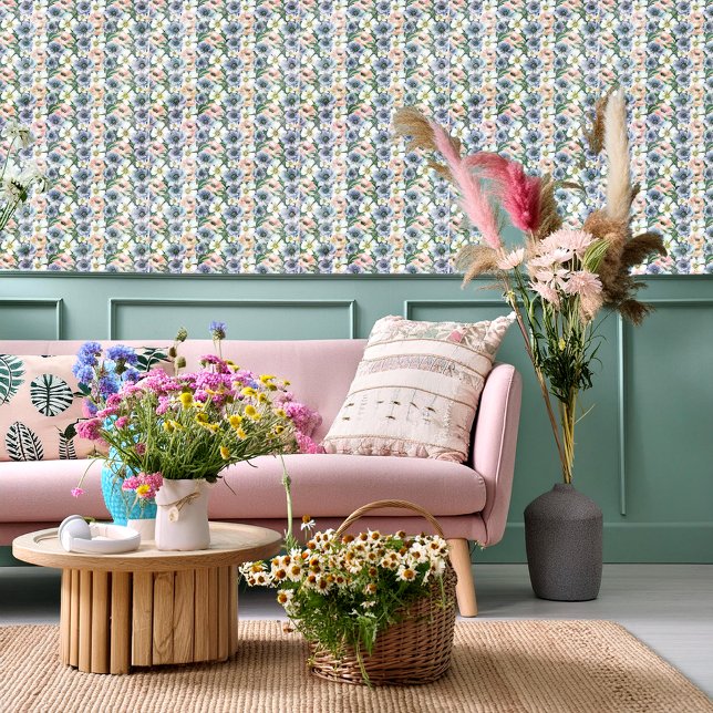 Papel Pintado Suave floral pastel de acuarela  (Subido por el creador)
